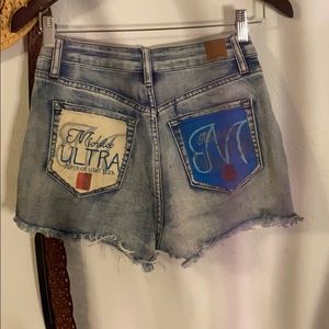 Distressed American flag mich ultra shorts